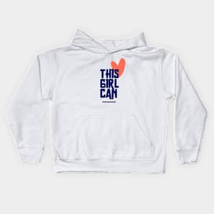 This girl can Kids Hoodie